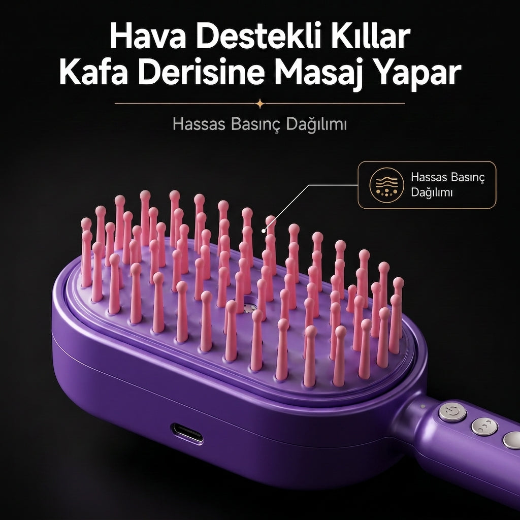 Before Nine™ Buharlı Saç Bakım Fırçası