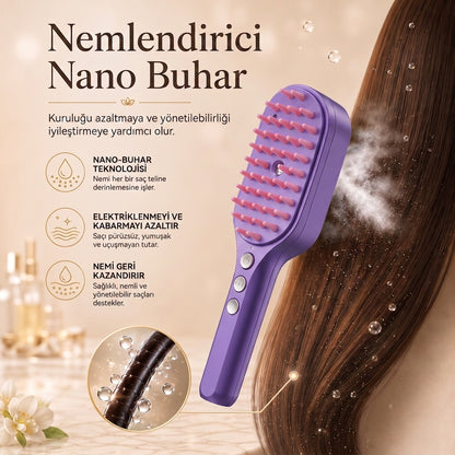 Before Nine™ Buharlı Saç Bakım Fırçası