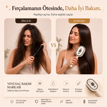 Before Nine™ Buharlı Saç Bakım Fırçası