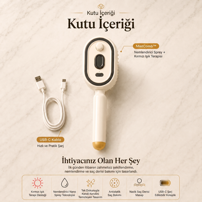 Before Nine™ Buharlı Saç Bakım Fırçası