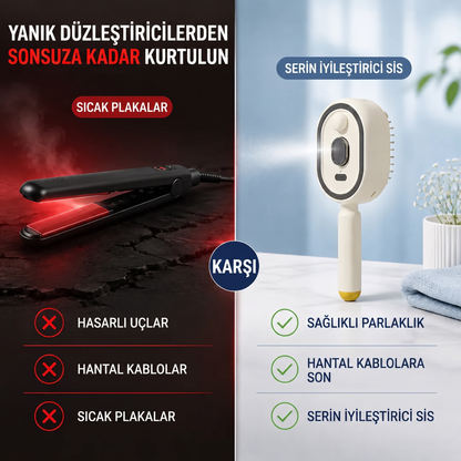 Before Nine™ Buharlı Saç Bakım Fırçası