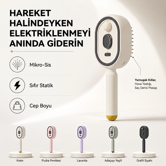 Before Nine™ Buharlı Saç Bakım Fırçası