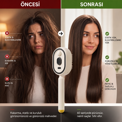 Before Nine™ Buharlı Saç Bakım Fırçası